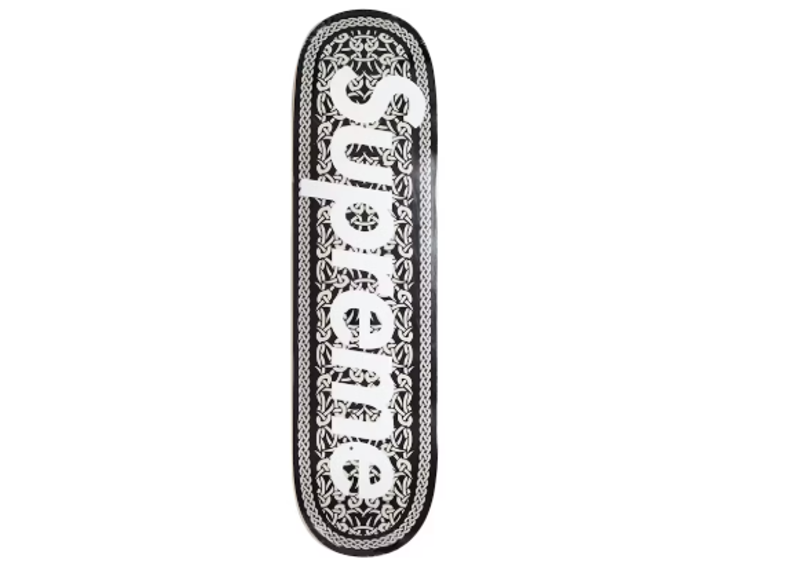 Supreme Celtic Knot Skateboard Deck Black
