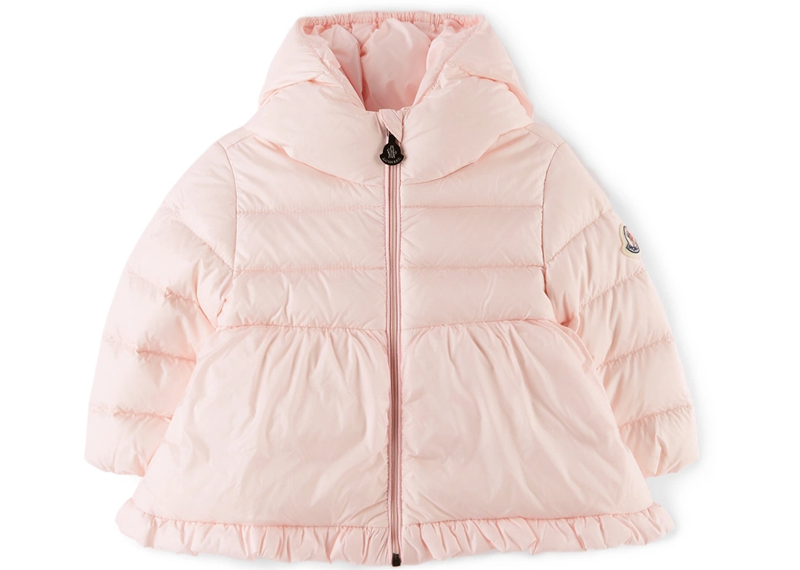 Moncler Enfant Baby Pink Down Odile Jacket