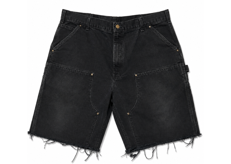 CARHARTT VINTAGE DOUBLE KNEE BLACK SHORTS
