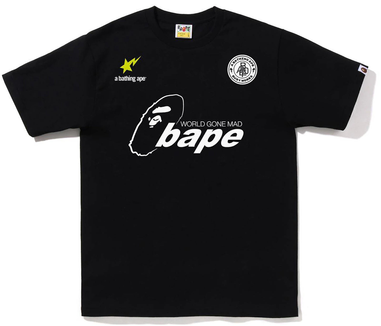 BAPE Soccer #1 Tee Black