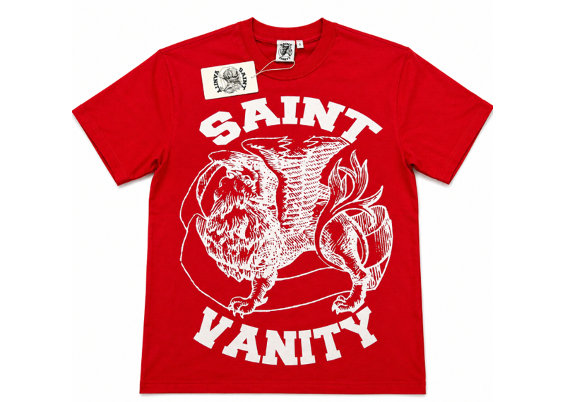 Saint Vanity Griffin Red T-Shirt