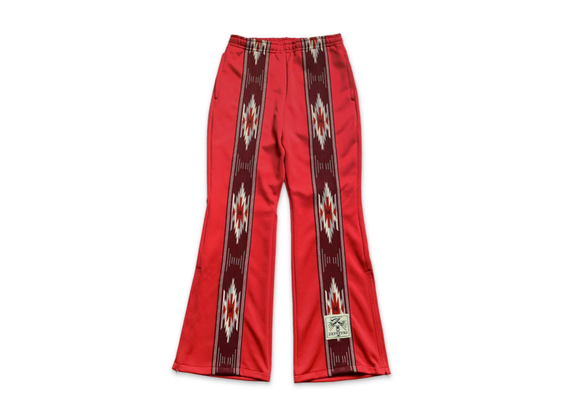 KAPITAL SMOOTH JERSEY KOCHI TRACK PANTS FRONTLINE RED