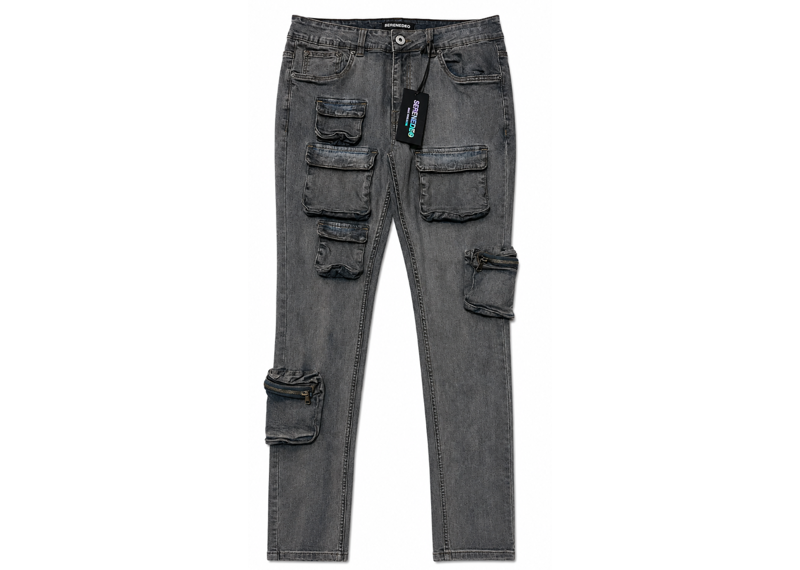 SERENEDE MUD WASH CARGO JEANS