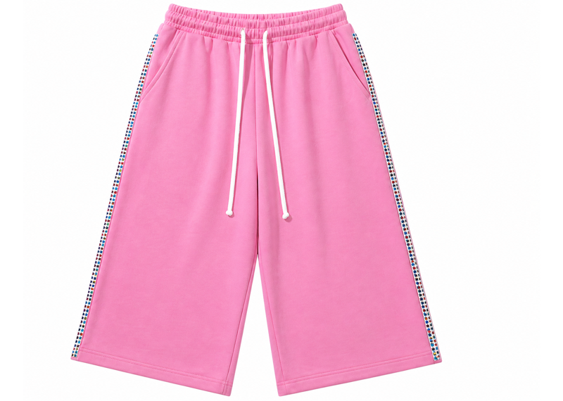 BORN SAR BETTER PINK INITIALSWEAT SHORTS