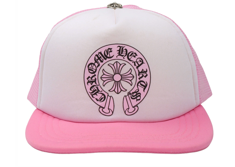 Chrome Hearts Pink Horseshoe Trucker Hat