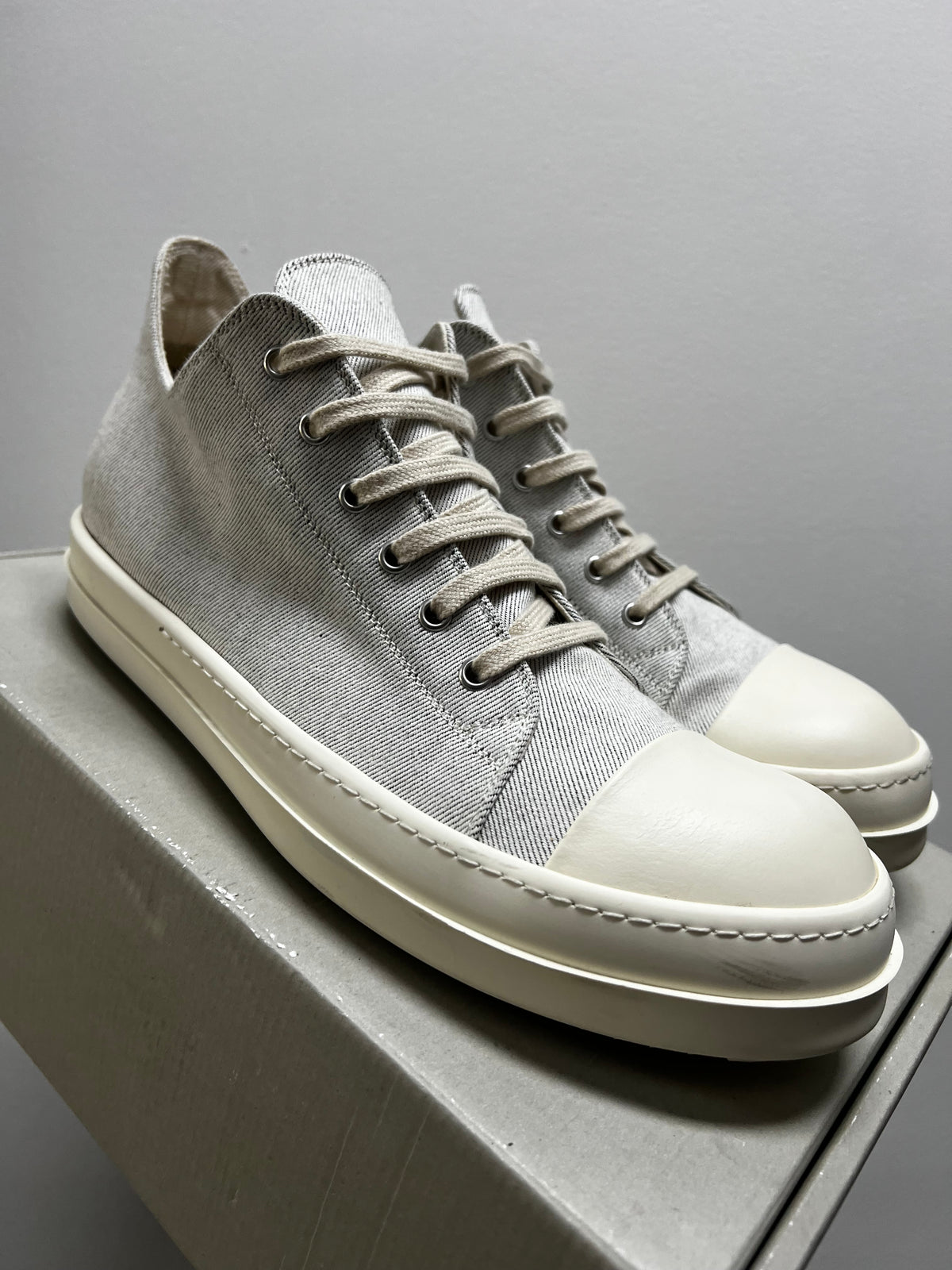 Rick Owens EDFU DRKSHDW Canvas Low Grey