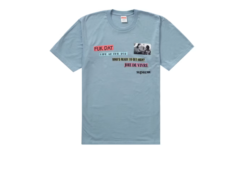 Supreme Joie De Vivre Tee Dusty Blue