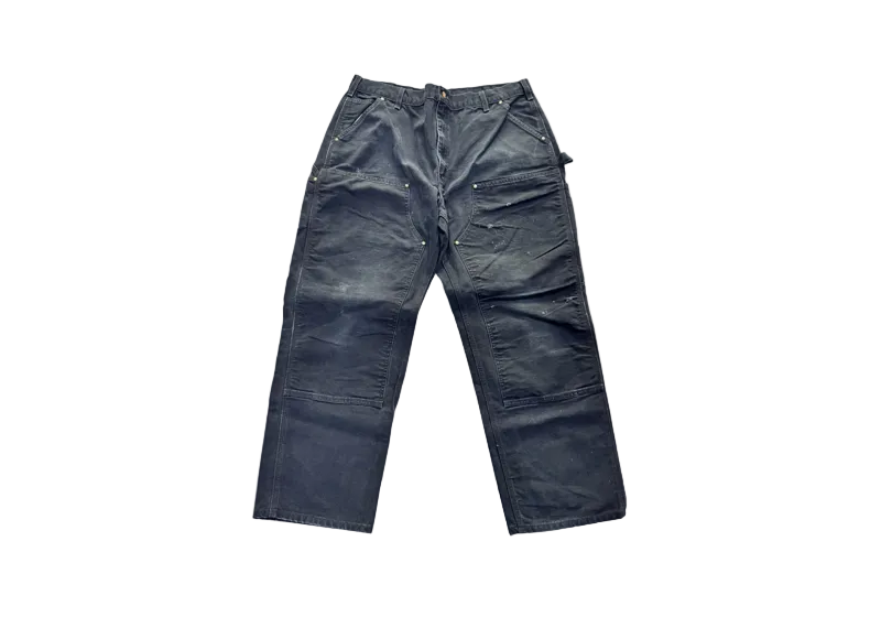 Carhartt Vintage Black Distressed Double Knee Pants