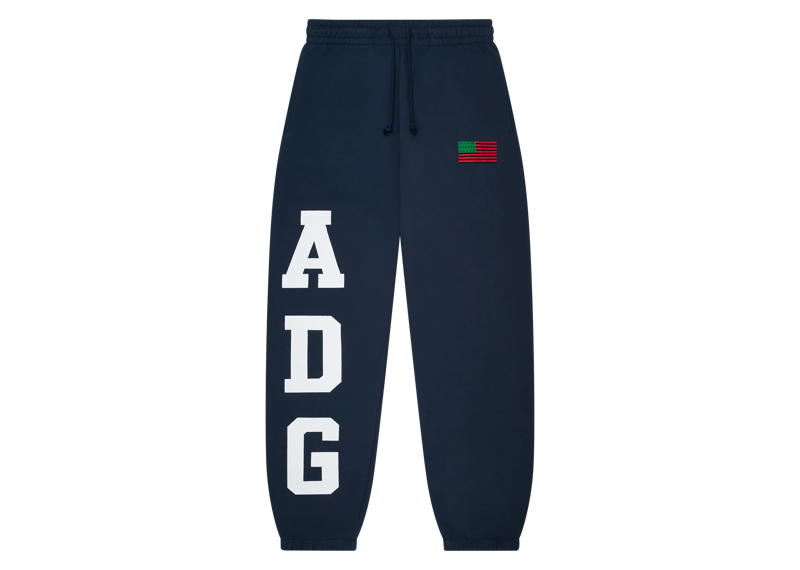 DENIM TEARS ADG PAN AMERICAN FLAG SWEATPANTS NAVY