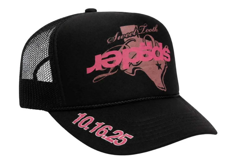 Sp5der Rodeo Texas Trucker Hat Black