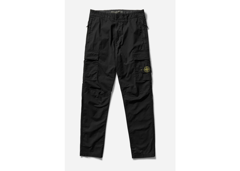 STONE ISLAND BLACK CARGO PANTS