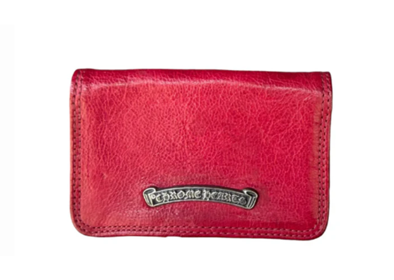 Chrome Hearts Scroll Wallet Red