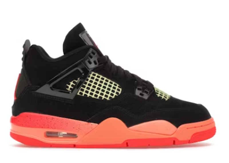 Jordan 4 Retro Black Infrared Barely Volt (GS)