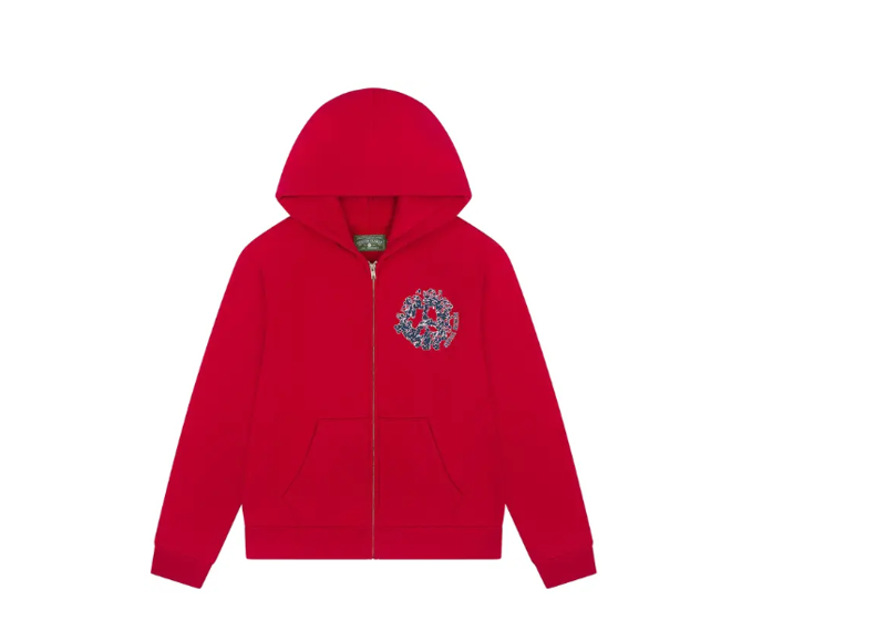 Denim Tears Denim University Zip Hoodie Red