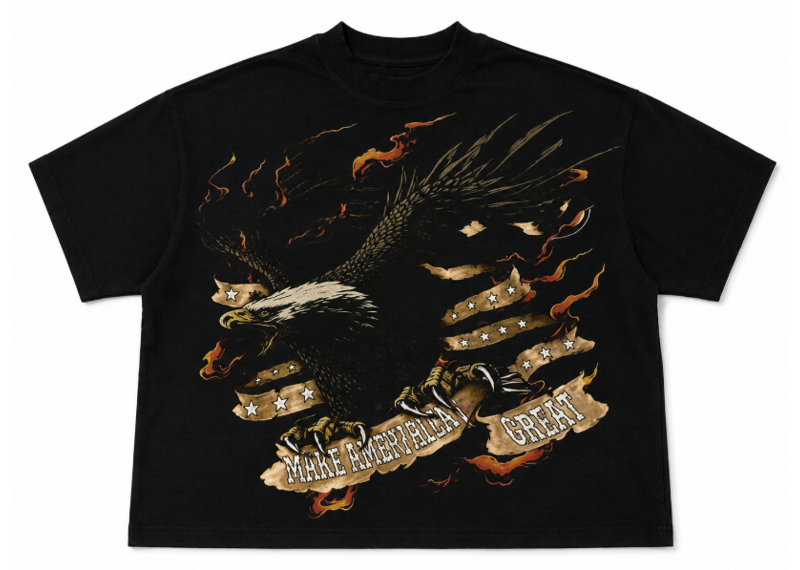 Ambivalent Streetwear Western Rhinestone Tee Black
