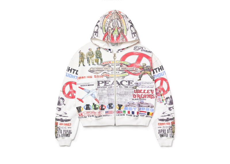 Vale Forever Peace White Zip Up