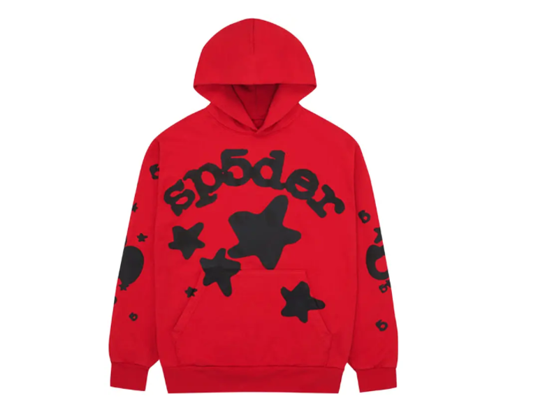 Sp5der Beluga Hoodie Red Black