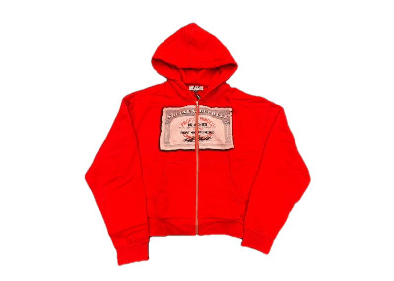 PROFIT MINDED SSN ZIPUP JACKET RED