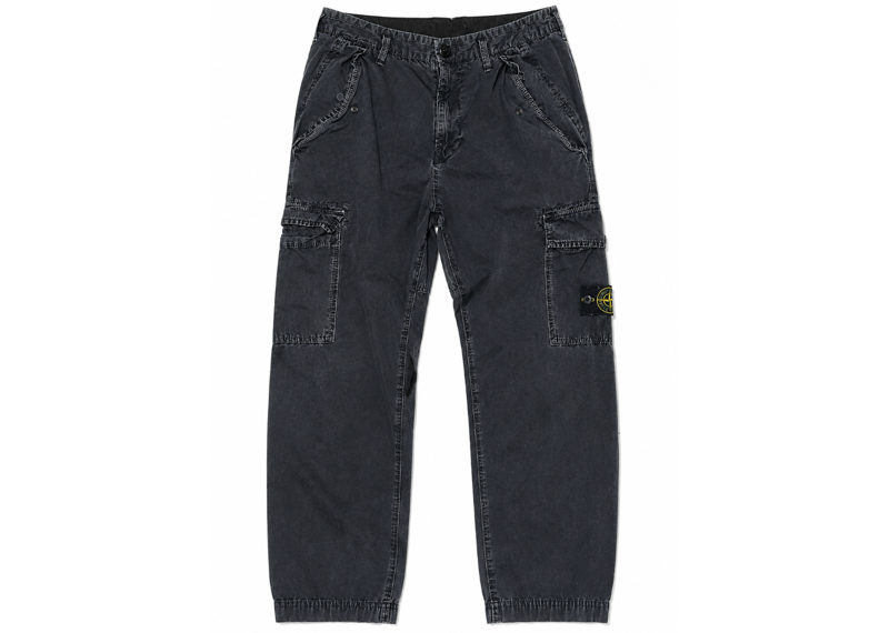STONE ISLAND GREY CARGO BAGGY JEANS