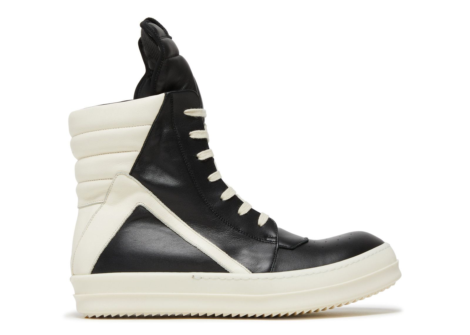 Rick Owens Geobasket High Black Milk