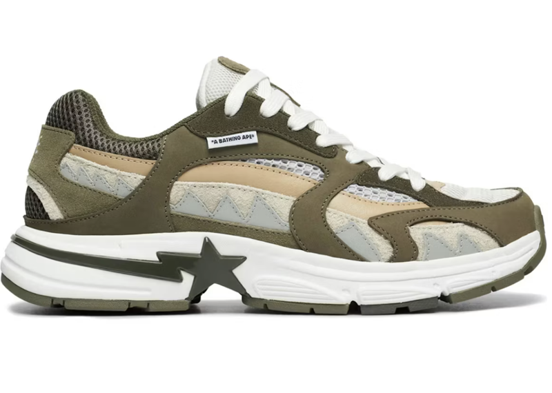 BAPE SHARKSTA M2 OLIVE DRAB