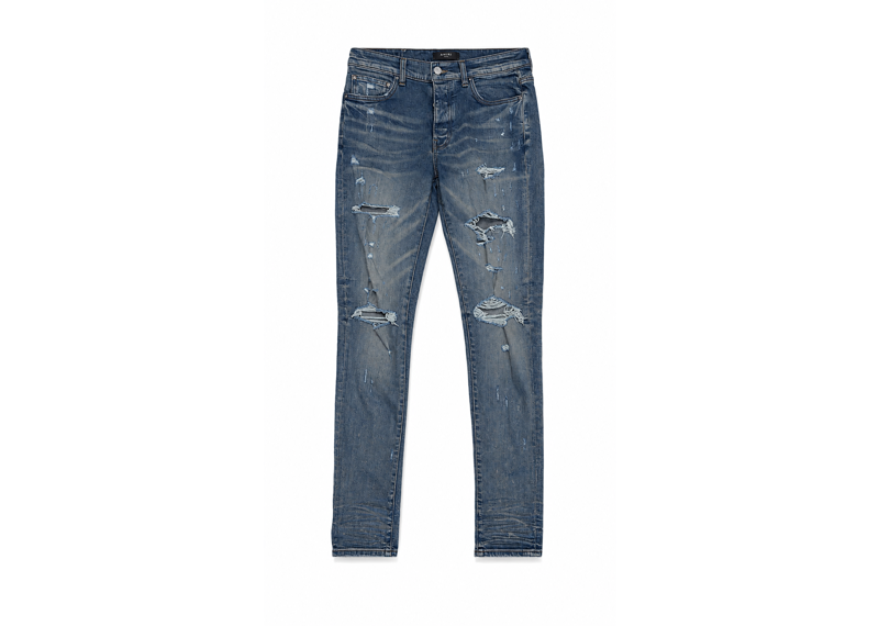Amiri Thrasher Clay Indigo Denim Jeans