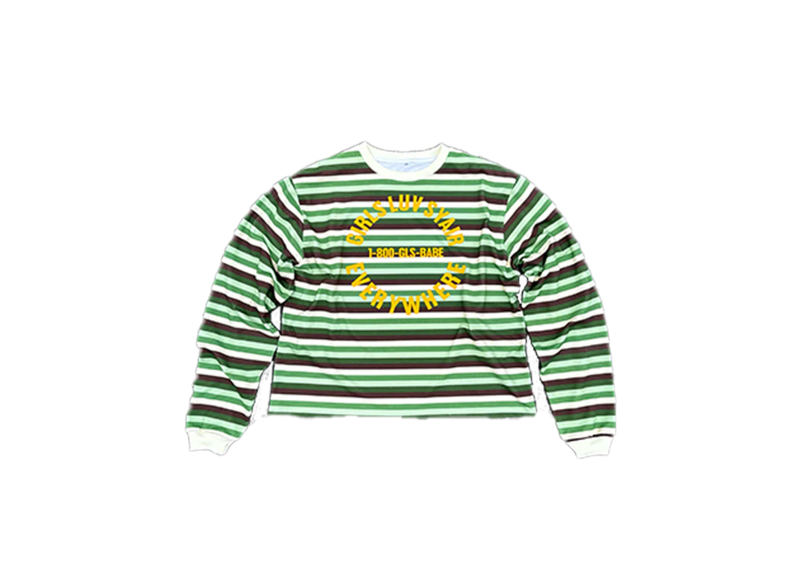 2008 GirlsLuvSyair Striped Longsleeve Mint Chocolate