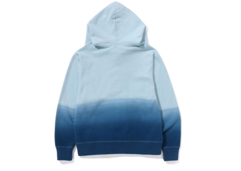 BAPE College Gradation Relaxed Fit Full Zip Hoodie Blue