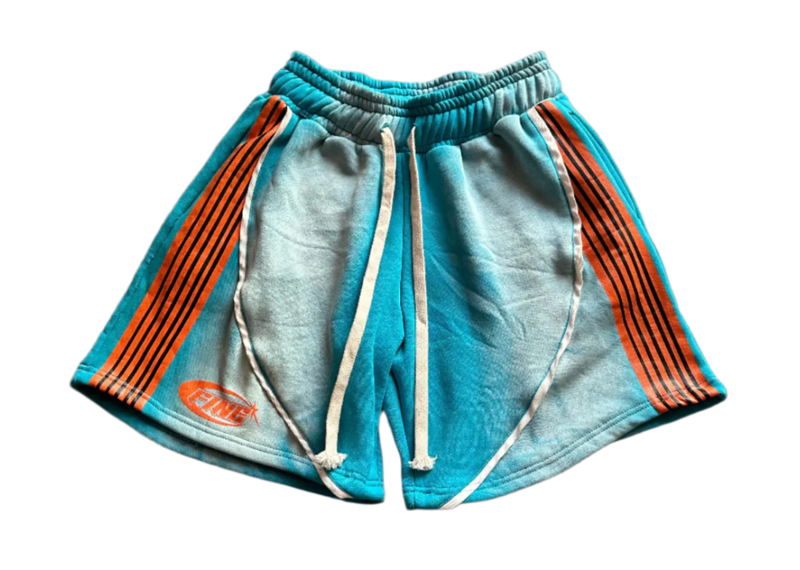 FINE BRITCHES SPLASH BLUE/ORANGE RACER SHORTS