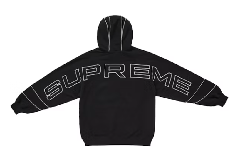 Supreme Paneled Hooded Sweatshirt (SS25) Black