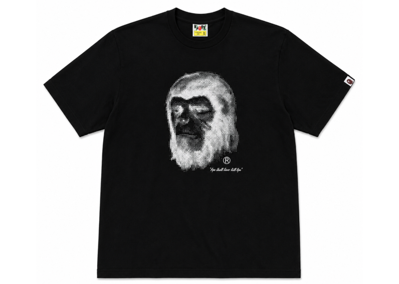 Bathing Ape Pixel Comic Ape Head Relaxed Fit Tee Black