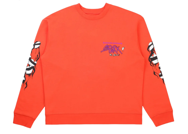 Chrome Hearts Matty Boy Sadistic Lipstick Crewneck Red