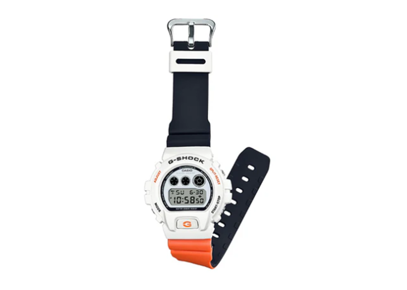 CASIOG-Shock Digital White Orange