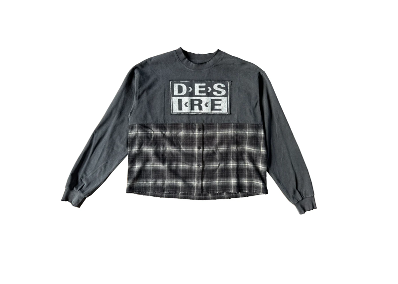 Bottega Desires Hybrid Flannel T-shirt