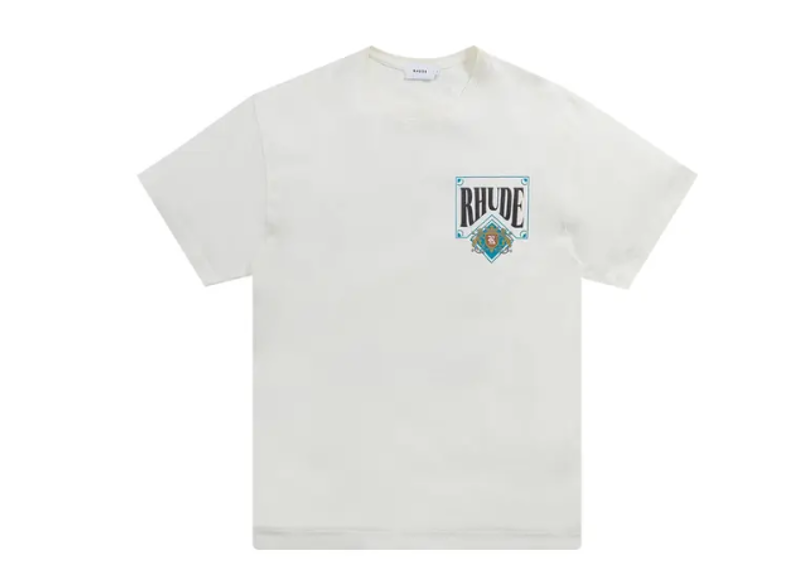 Rhude Card Tee Vintage White