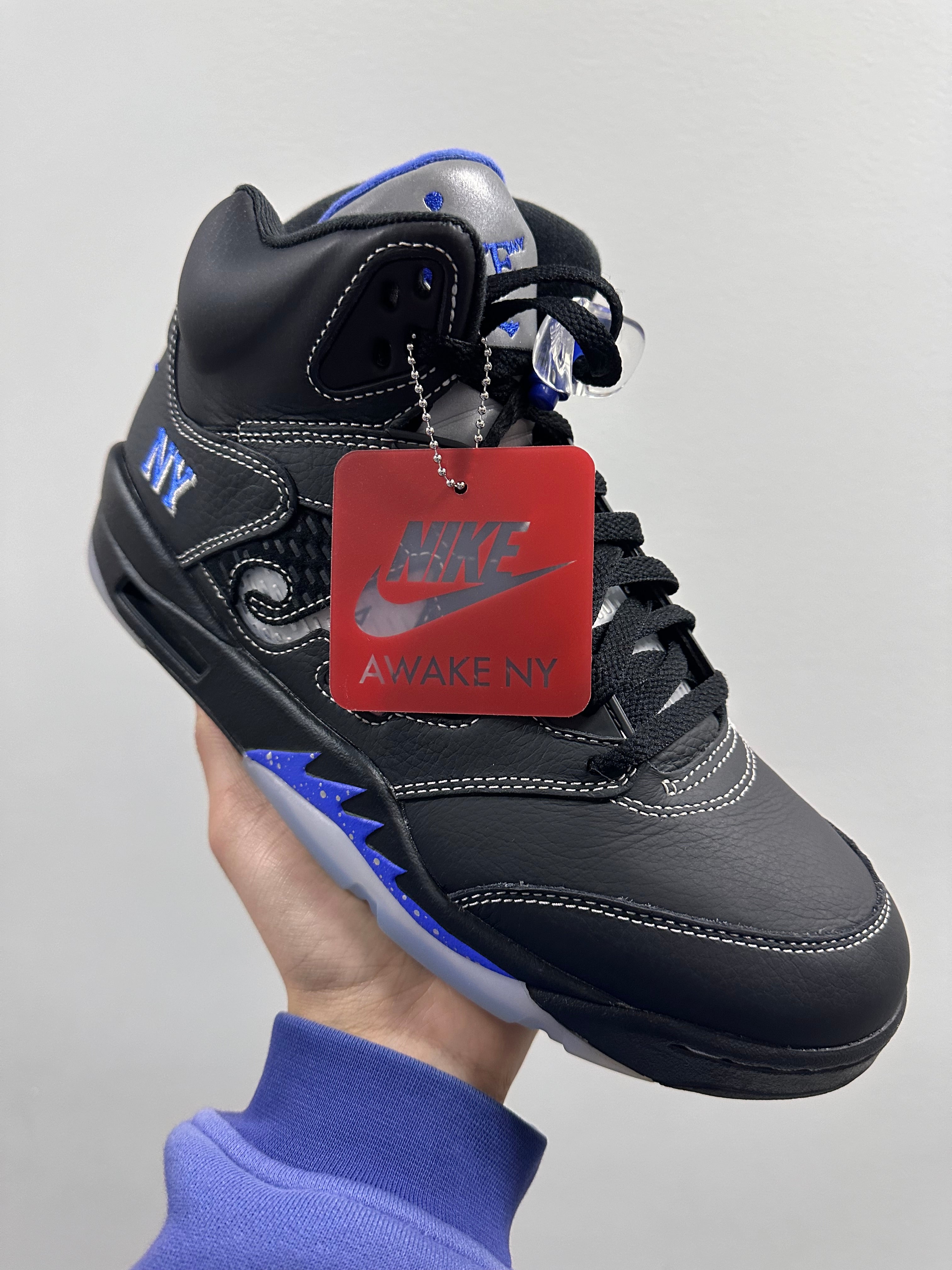 Awake NY x Air Jordan 5 Retro Black Racer Blue