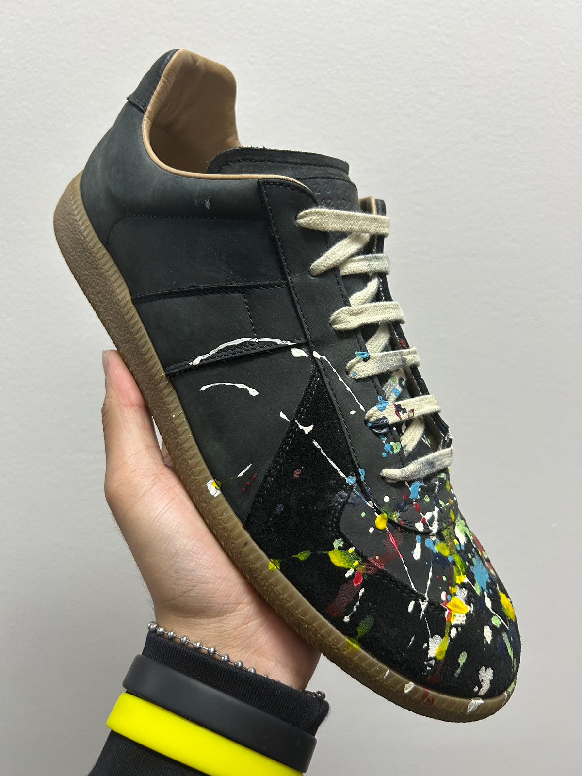 Maison Margiela Paint Replica German Army Trainer (GAT) Black