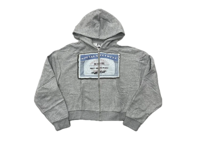 PROFIT MINDED SSN ZIP UP JACKET GREY