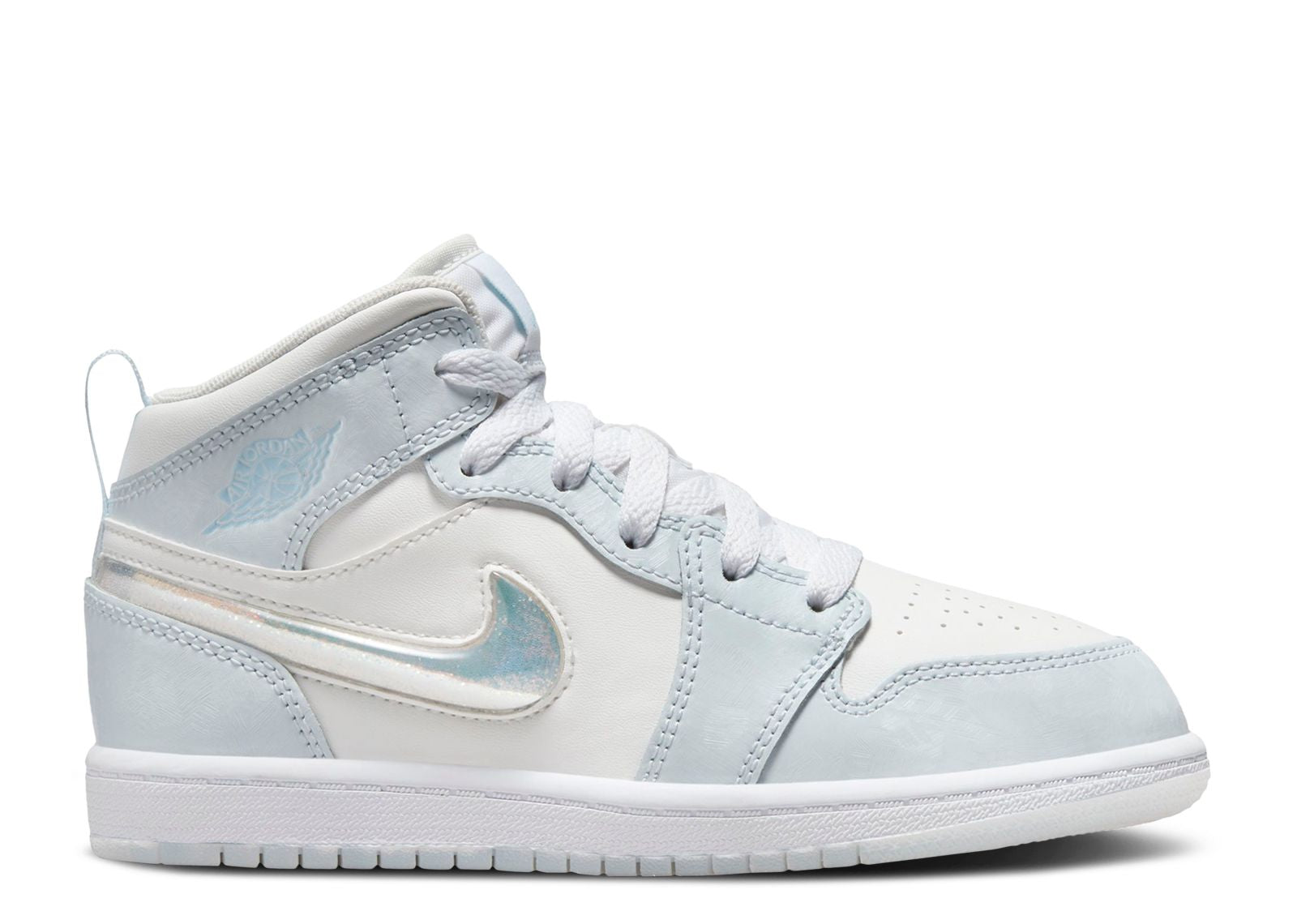 Air Jordan 1 Mid SE PS Glitter Swoosh