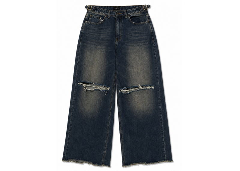 IMHAPPYPROMISE DARK WASH JEANS
