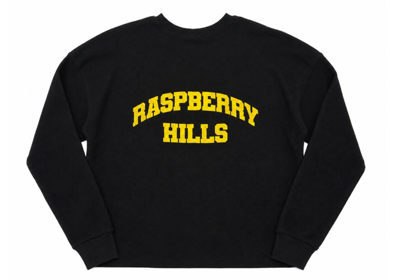 GV Gallery Raspberry Hills Black Yellow Thermal Longsleeve