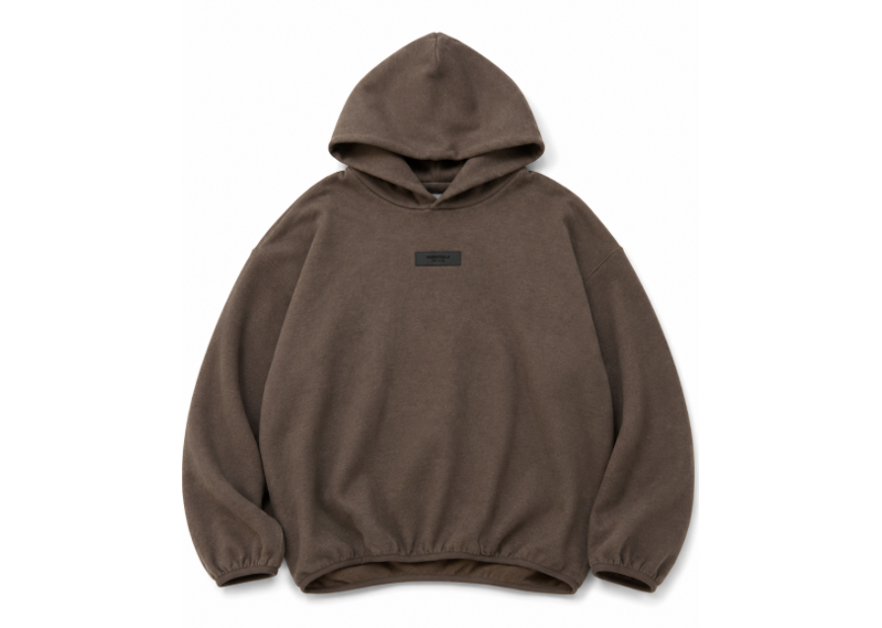 ESSENTIALS BROWN PULLOVER HOODIE