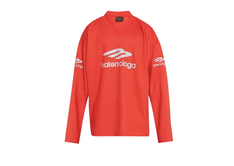 Balenciaga Skiwear Sport Icon Shiny Jersey Ski T-Shirt