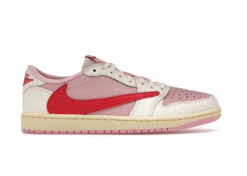 Jordan 1 Retro Low OG SP Travis Scott Sail Tropical Pink