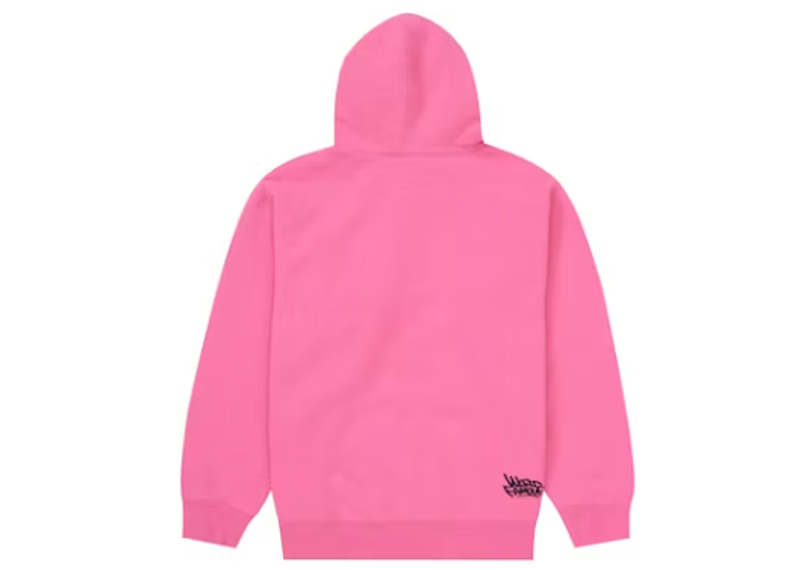 Supreme Handstyle Hooded Sweatshirt Magenta