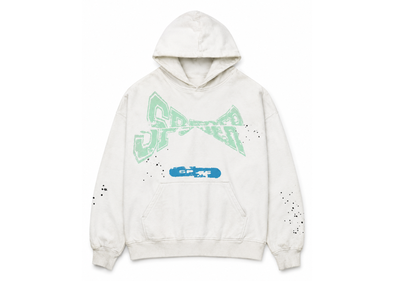 Sp5der Cross Country Hoodie Eggshell (Minor Flaw)