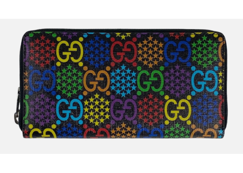 GUCCI Psychedelic Zip Around Wallet GG