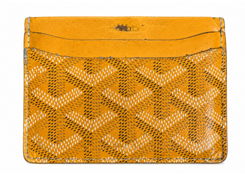 GOYARD YELLOW CARD HOLDER (FLAWED)