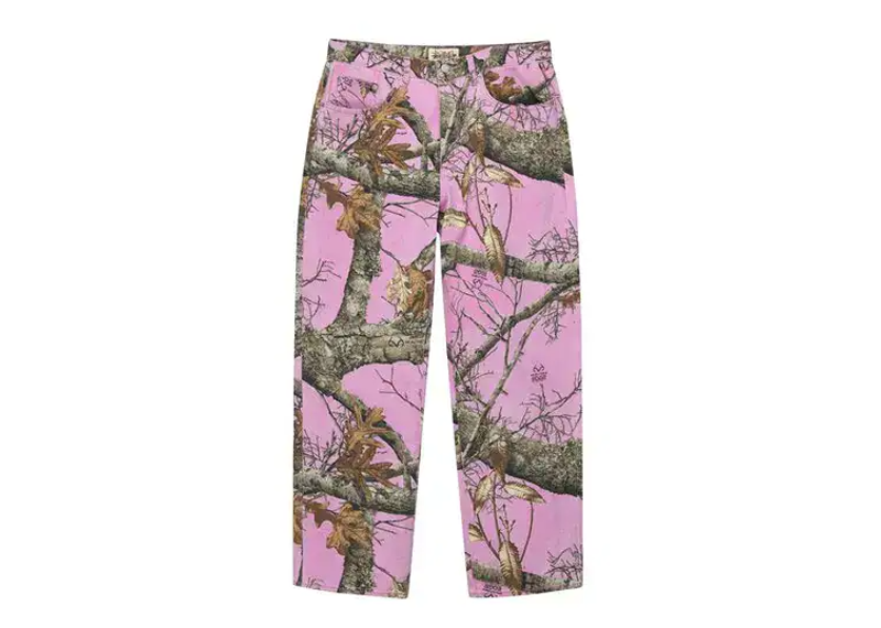 STUSSY REAL TREE PINK CAMO JEANS