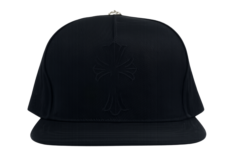 Chrome Hearts Cross Waxed Denim Baseball Cap